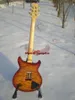 Wielki leworęczny Santana Gitara Electric Yellow Burst Top Quality Darmowa wysyłka