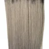 T1B/Grey Rey ombre cheveux humains 300g extensions de cheveux micro perles 1g/s argent ombre micro extensions de cheveux 300s 7a micro boucle extension brésilienne