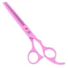 7.0Inch Purple Dragon Professional Pet Scissors for Dog Grooming Cutting Scissors & Thinning Scissors Curved Shears JP440C Tesoura , LZS0372