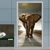 3D PO Wallpaper Elephant PVC Selfadhesive Waterproof Wall Paper Home Decor vardagsrum sovrum badrum dörr väggmålning klistermärke66180354441535