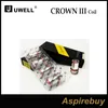 Cewki Uwell Crown III Crown 3 zastępcza głowica atomizera równoległa Struktura cewki 0,25OHM 0,5OHM SUS316 100% Organiczna bawełna 100% oryginalne
