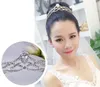 Simple Wedding Hair Crown Crystal Rhinestone Bridal Tiara Bridal Hair Accessories With Earrings Cheap Wedding Headband Hairpiece3291346