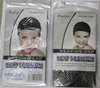 High Quality 20 pcs New Fishnet Weaving Wig Cap Stretchable Elastic Hair Net Snood Wig Caps Black Color Hairnets Accessories292l