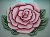 Tapis en forme de fleur de rose à 4 couleurs chambre de salle de bain rose tapis pour le salon tapis tapis alfombras washable 80 * 60cm