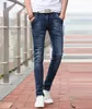 Wholesale-2015 cotton elastic slim male jeans men's clothing casual trousers