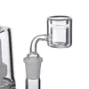 Quartz Thermal Banger Doubler Tube Rökning Tillbehör Spik för glas Vattenrör Bongs 100% Real Quartz SKGA576