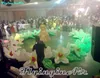 Corrente inflável decorativa da flor do casamento de 10m para concerto, fase e decoração do casamento