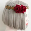 40% de desconto New Wreath Hair band Rendas Flor Headbands Bohemia envoltório da cabeça de Noiva De Noiva De Noiva De Noiva Elástico para noivas madrinhas Adultos