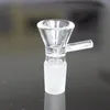 Glas Bong Adapter Hane Kvinna Rökning Tillbehör Skål Bit För Gongs Glas Vattenpipor Diverse Skål Slide Med Handtag Vatten Bong