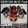 gloss white 8gift For SUZUKI Hayabusa GSXR1300 96 97 98 99 00 01 13MY127 GSXR 1300 GSX-R1300 GSX R1300 02 03 04 05 06 07 white black Fairing