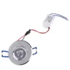 Lampki sufitowe 1W LED Cool Ciepłe białe szafki światło Downlight Lampa punktowa Bulb 85-265V