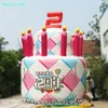 Giant Anniversary/Birthday 6m Artificial Inflatable Cake with Custom Printing