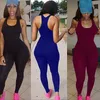 Toptan- Yeni Kadınlar Sıradan Kolsuz Bodycon Romper Tulum Kulübü Bodysuit Uzun Pantolon