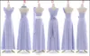 Skromne 6 stylów ręcznie wykonane sukienki druhny Długie kantarki Surowe Suknie ślubne plażowe