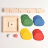 Vente en gros - Arbre en bois Marble Ball Run Track Game Jouet Bébé Montessori Blocs Enfants Enfants Intelligence Éducatif Cadeau Set1 Modèle Bu