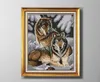Lobos de neve Ferramentas de artesanato cruzado artesanal Bordado de bordados conjuntos de bordados de impress￣o contada na tela DMC 14ct 11ct Pinturas de decora￧￣o para casa