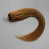 # 27 Morango B Londe Loop Reta Micro Anel Cabelo 1G / Strand 50s / Pack 50g 7A Brasileiro Virgem Habilitar Honey Loira 4B 4C