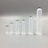 0,2 0,5 1,5 2 5 10 ml plaströr Klar Micro Centrifuge Teströrsflaskor med snäpplock