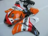 Injeção moldada livre 7 presentes carenagem kit para HONDA CBR1000RR 2008-2011 laranja preto carenagens conjunto CBR1000RR 08 09 10 11 OT20