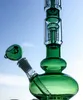 Hookahs 2 Colors Cool Smoking Glass Bong With Bowl 2 Layers 4-Arm Tree Perc 18.8mm Female Joint Water Pipes Straight Perc GB1218