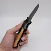 Brown X50 Knife Tactical Folding Pocket Knife Survival Knives Hunting Knife 440C Steel Blade Wood Handle Fishing Camping EDC Tools