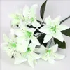 Symulacja Lily 10 Perfumy Lily Jedwabne Kwiat Wedding Flowers Home Decoration Tiger Orchids