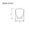 6 шт. нефритовый зеленый ретро трапециевидный пластиковый колышек для настройки гитары, тюнеры, сменные колки, кнопка, ручка, колпачок, наконечник 2, цвет 5875046