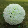 Bröllopsdekorationer 40cm 16 tum Konstgjord Rose Silk Flower Kissing Balls Pomander Rose Bröllop Blommor Bukett Hängande Bollar Party Decor