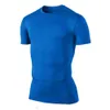 Groothandel - Compressie Sneldrogende T-shirt Basislaag Gear Panty Bodybuilding Korte Mouw T-shirt