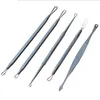 Stainless Steel Blackhead Remover Whitehead Comedone Acne Pimple Blemish Needle Extractor Remover Tool Face Care 5pcs/set OOA2156