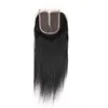 10a onbewerkte Peruaanse haarbundels met sluiting Peruaanse maagd rechte hair extensions Human Hair -bundel met kanten sluiting258992222