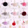 Flamingo plush Keys ring bag Pendant Horse Keychain cartoon Key chain 27 colors C2350