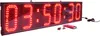Hot countdown / up LED display clock sports game timer real-time 12 / 24-hour red remote control single-sided aluminum frame can be customized