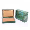 공장 공급 업체 녹색 원래 상자 나무 시계 상자 논문 카드 지갑 상자 케이스 손목 시계 상자