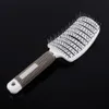 Großhandel - Bend Haarkammbürste Anti-Statik Gebogene Entlüftung Haarkamm Massagegerät Haarbürste Salon Friseursymbol Barber Salon Haarstil