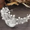 Cheap 2018 Wedding Bridal TiarasCrowns Faux Pearls Rhinestone Luxury Bride Headpieces Jewelry High Quality Hair Accessor9277190