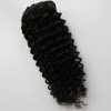 Clipe preto natural em extensões de cabelo humano cabelo real cabeça 70g 7 pcs e 100g 7 pcs 4b 4c kinky cacheado em extensões de cabelo humano