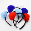 New Design Korea Plush Rabbit Ear Headband Women Cat Ear Scrunchy Width Bath Kawayi Hair Band Girls Hair Accessories2159721