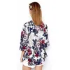 Atacado-moda mulher senhora casual outono cardigan chiffon quimono impresso blusa casaco solto poncho jaqueta camisola feminina presentes