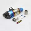 Universele 36-51mm gemodificeerde Akrapovic Motorfiets Uitlaatpijp Uitlaat voor Yamaha FJR1300 BWS 125 FZ07 09 FZ1 FZ8 FZ6R MT09 MT07