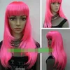 New High Quality Fashion Picture wig gt Long Pink Straight Heatresistant Women girls039 Cosplay party hair 6312150