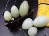 Free shipping Drilled natural jade eggs massage 3pcs/set yoni eggs For Face Body Massage kegel exercise