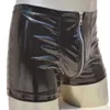 Män Zipper Underkläder Boxer Shorts Sexiga Underbyxor Man Påse Tränar Öppna Crotch Elastic Waist Novelty Underkläder