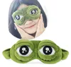 Mode Kawaii Travel Slaap Oog Masker 3D Droevige Kikker Gewatteerde Schaduwdekking Slapen Gesloten / Open Oog Grappig Masker