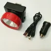 12st/Lot New LD-4625 Wireless LED Miner Headlamp Mining Light Fishing Huvudljus för jakt utomhusäventyr
