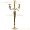 33" de altura 5 Arm Candelabra metal cristal Prismas vitoriana Paris Candlestick no macio ouro e prata