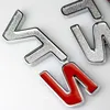 Vts bil badge emblem 3d logo klistermärke för citroen c2 c3 c4 quatre saxo xsara elysee quatre triomphine jimny 1.6 16v vtr röd silver färg