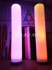 Привлекательные красочные светодиодные надувные колонны RGB для свадебных украшений событий на Канарском острове с базовой вентилятором и дистанционным управлением