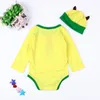 Styles de dessin animé bébé barboteuses chapeau nouveau-né mignon Animal bébé garçons filles coton combinaisons Fantasia Infantil bébés vêtements