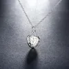10pcs 925 Silver Three-dimensional hollow heart love Pendant Fit Bracelet Necklace Size: 27mm * 26mm 20pcs/lot Free Shipping